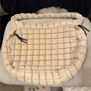 Off white Free people quilted carryall bag